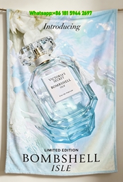 Victoria's Secret Bombshell Isle Limited Edition Print Fleece Throw Blanket V082